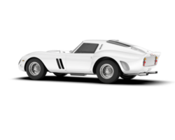 branco esporte carro em transparente fundo. 3d Renderização - ilustração png