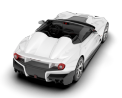 wit sport auto Aan transparant achtergrond. 3d renderen - illustratie png