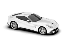 branco esporte carro em transparente fundo. 3d Renderização - ilustração png