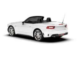 White sport car on transparent background. 3d rendering - illustration png