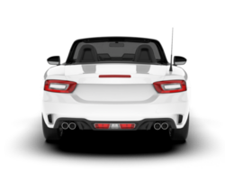 White sport car on transparent background. 3d rendering - illustration png