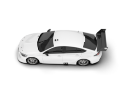 branco esporte carro em transparente fundo. 3d Renderização - ilustração png