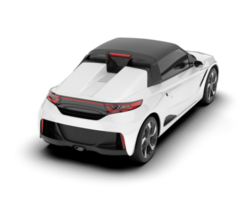 branco esporte carro em transparente fundo. 3d Renderização - ilustração png