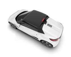 wit sport auto Aan transparant achtergrond. 3d renderen - illustratie png