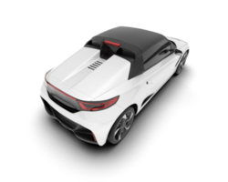 wit sport auto Aan transparant achtergrond. 3d renderen - illustratie png