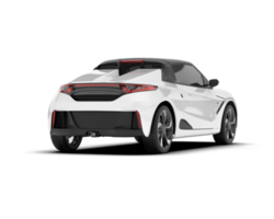 Weiß Sport Auto auf transparent Hintergrund. 3d Rendern - - Illustration png