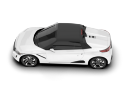 vit sport bil på transparent bakgrund. 3d tolkning - illustration png