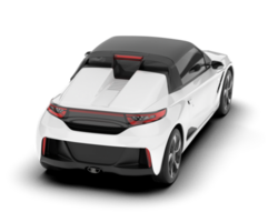 Weiß Sport Auto auf transparent Hintergrund. 3d Rendern - - Illustration png