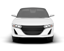 White sport car on transparent background. 3d rendering - illustration png