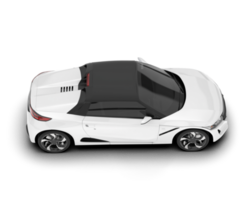 wit sport auto Aan transparant achtergrond. 3d renderen - illustratie png