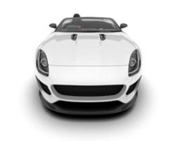 wit sport auto Aan transparant achtergrond. 3d renderen - illustratie png