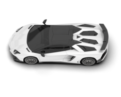 branco esporte carro em transparente fundo. 3d Renderização - ilustração png