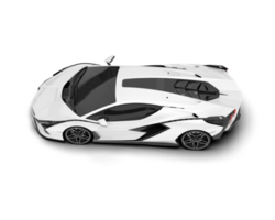 branco esporte carro em transparente fundo. 3d Renderização - ilustração png