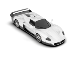 Weiß Sport Auto auf transparent Hintergrund. 3d Rendern - - Illustration png