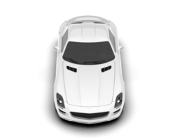 branco esporte carro em transparente fundo. 3d Renderização - ilustração png