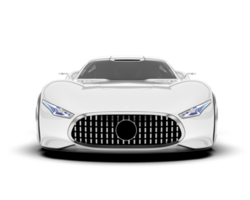 branco esporte carro em transparente fundo. 3d Renderização - ilustração png