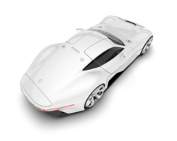 Weiß Sport Auto auf transparent Hintergrund. 3d Rendern - - Illustration png