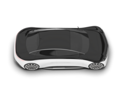 blanc sport voiture sur transparent Contexte. 3d le rendu - illustration png