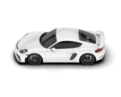 branco esporte carro em transparente fundo. 3d Renderização - ilustração png