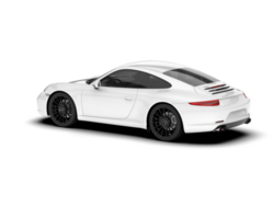 branco esporte carro em transparente fundo. 3d Renderização - ilustração png