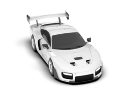 Weiß Sport Auto auf transparent Hintergrund. 3d Rendern - - Illustration png