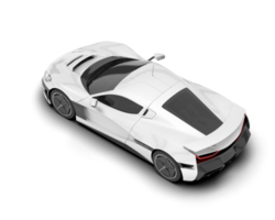 Weiß Sport Auto auf transparent Hintergrund. 3d Rendern - - Illustration png