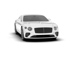 Weiß Sport Auto auf transparent Hintergrund. 3d Rendern - - Illustration png