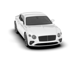 wit sport auto Aan transparant achtergrond. 3d renderen - illustratie png