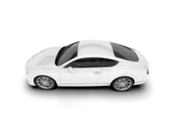 blanco deporte coche en transparente antecedentes. 3d representación - ilustración png