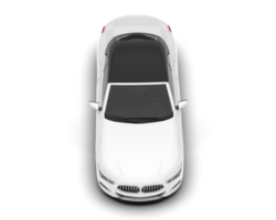 blanc sport voiture sur transparent Contexte. 3d le rendu - illustration png