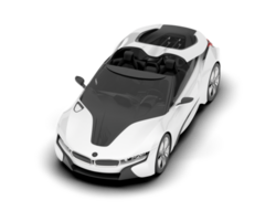 wit sport auto Aan transparant achtergrond. 3d renderen - illustratie png