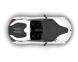 blanc sport voiture sur transparent Contexte. 3d le rendu - illustration png