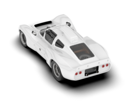 blanco deporte coche en transparente antecedentes. 3d representación - ilustración png