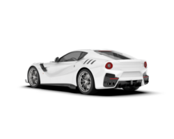 Weiß Sport Auto auf transparent Hintergrund. 3d Rendern - - Illustration png