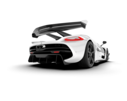 branco esporte carro em transparente fundo. 3d Renderização - ilustração png