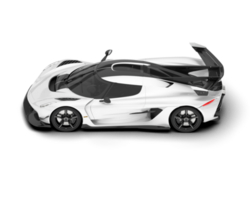 branco esporte carro em transparente fundo. 3d Renderização - ilustração png