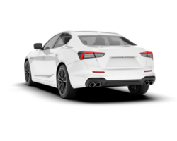 Weiß Sport Auto auf transparent Hintergrund. 3d Rendern - - Illustration png