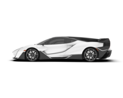 branco esporte carro em transparente fundo. 3d Renderização - ilustração png