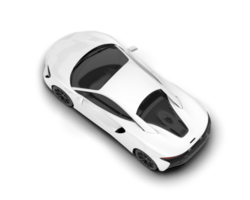 Weiß Sport Auto auf transparent Hintergrund. 3d Rendern - - Illustration png