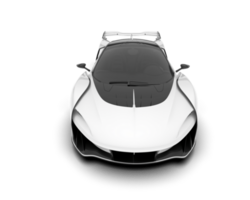 branco esporte carro em transparente fundo. 3d Renderização - ilustração png