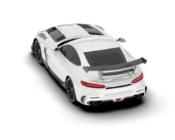 branco esporte carro em transparente fundo. 3d Renderização - ilustração png