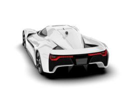 branco esporte carro em transparente fundo. 3d Renderização - ilustração png