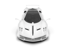 branco esporte carro em transparente fundo. 3d Renderização - ilustração png