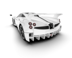 Weiß Sport Auto auf transparent Hintergrund. 3d Rendern - - Illustration png