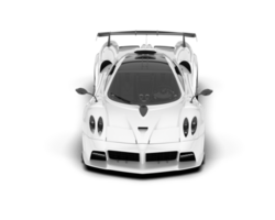 wit sport auto Aan transparant achtergrond. 3d renderen - illustratie png