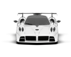 branco esporte carro em transparente fundo. 3d Renderização - ilustração png