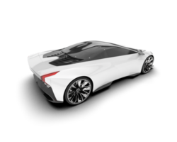 Weiß Sport Auto auf transparent Hintergrund. 3d Rendern - - Illustration png