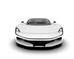 blanco deporte coche en transparente antecedentes. 3d representación - ilustración png