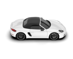 blanco deporte coche en transparente antecedentes. 3d representación - ilustración png