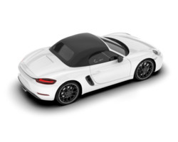 branco esporte carro em transparente fundo. 3d Renderização - ilustração png